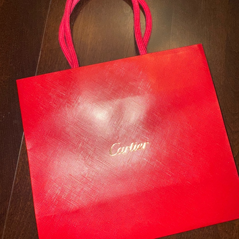 Vintage Cartier Red Women's Gift Bag